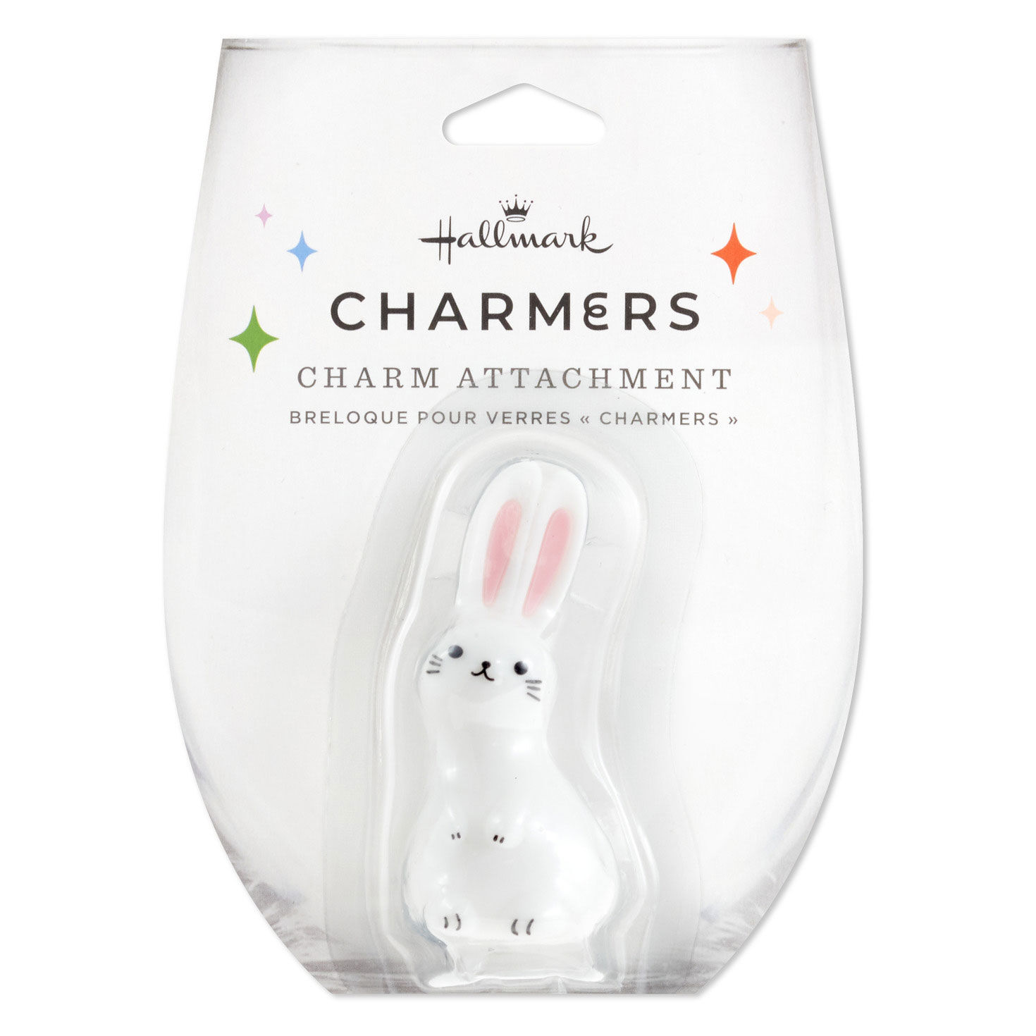 Charmers White Bunny Silicone Charm, 2.6" H, , large image number 4