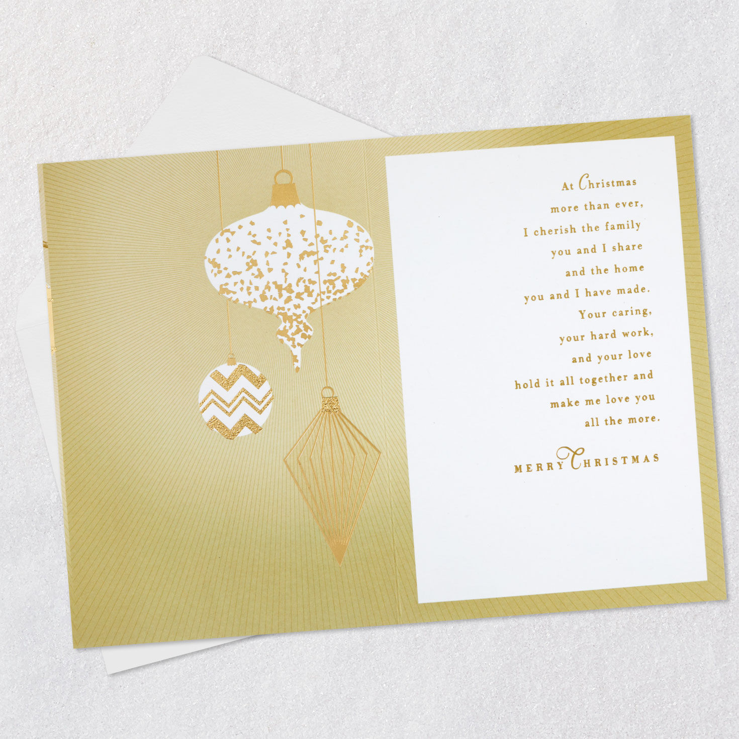 You Make Our Family Wonderful Christmas Card for Husband, , large image number 3