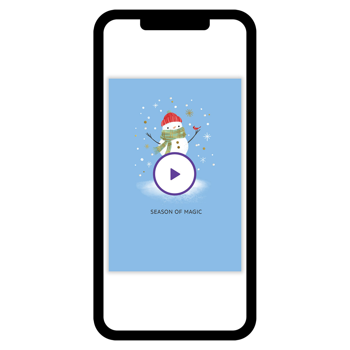 Season of Magic Snowman Custom Christmas eCard