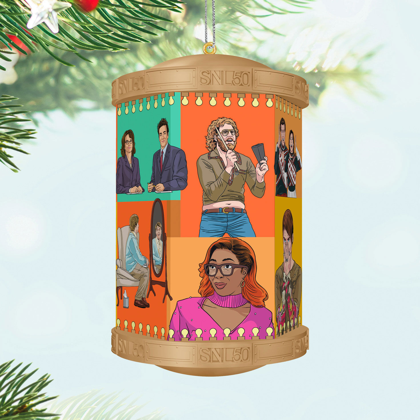 Saturday Night Live Sketches Keepsake Ornament hanging on tree image number 2