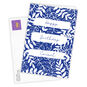 Blue and White Leaves Personalized Birthday Card Card Front with Envelope image number 2