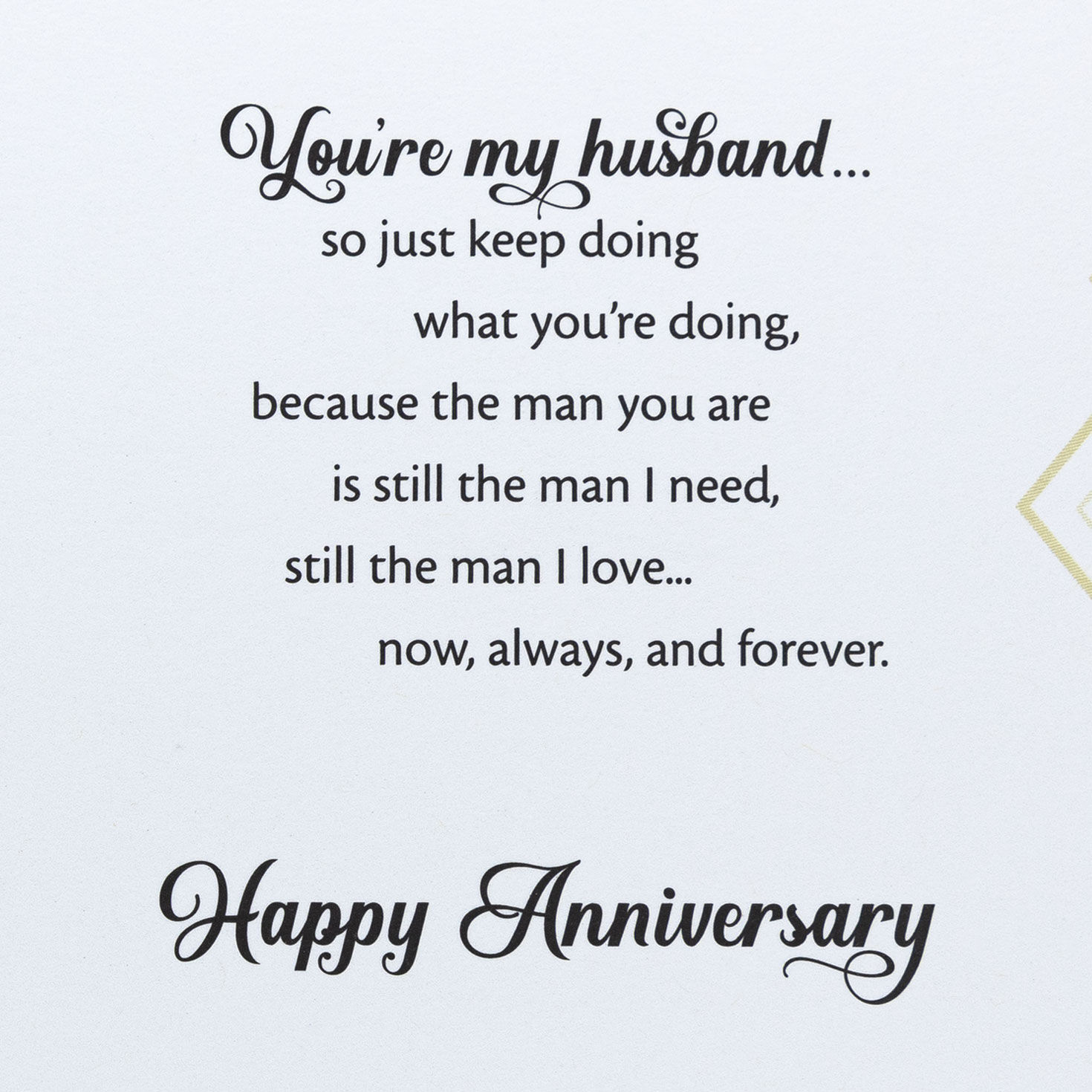 You'll Always Be the Man I Love Anniversary Card for Husband, , large image number 3