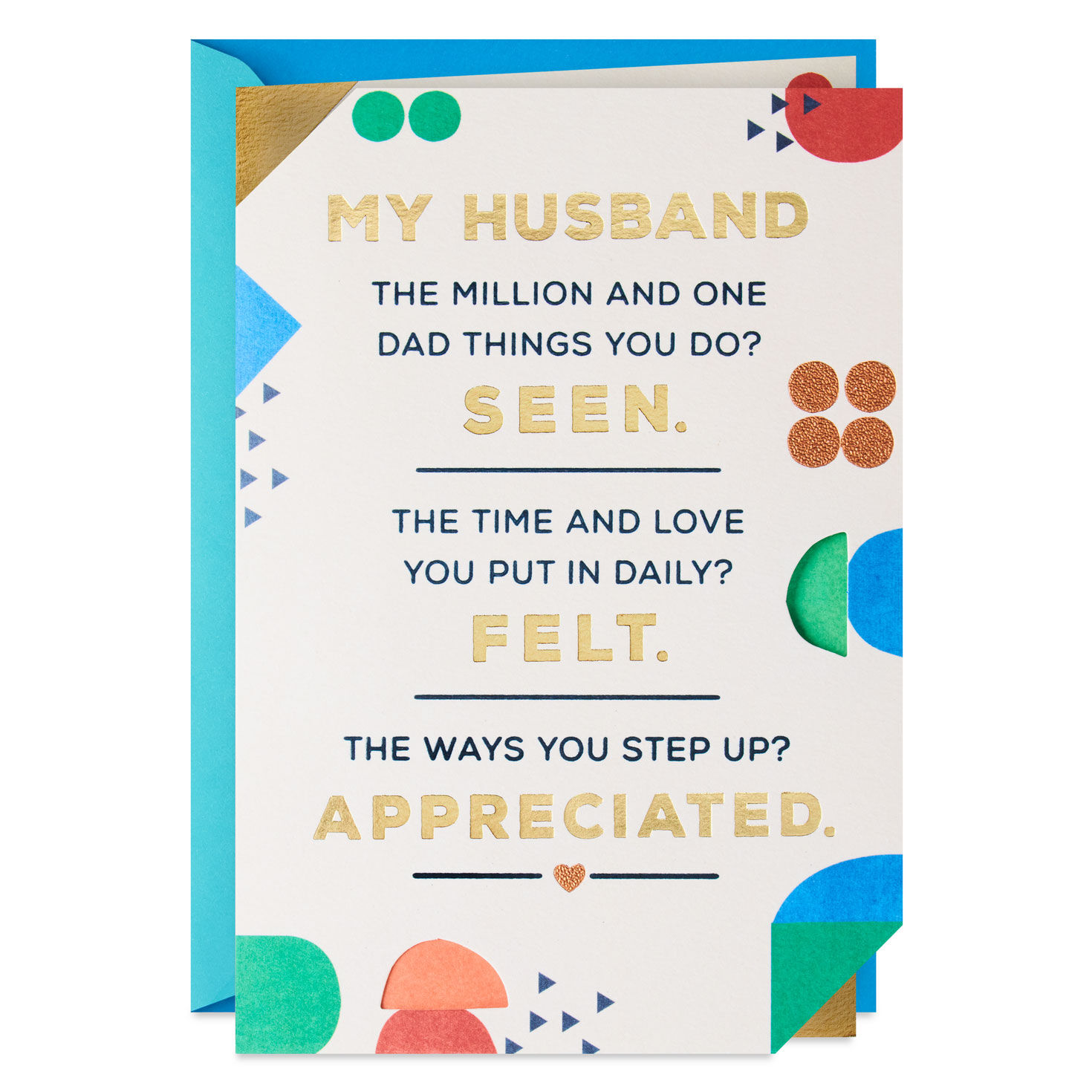 Seen, Felt, Appreciated Father's Day Card for Husband