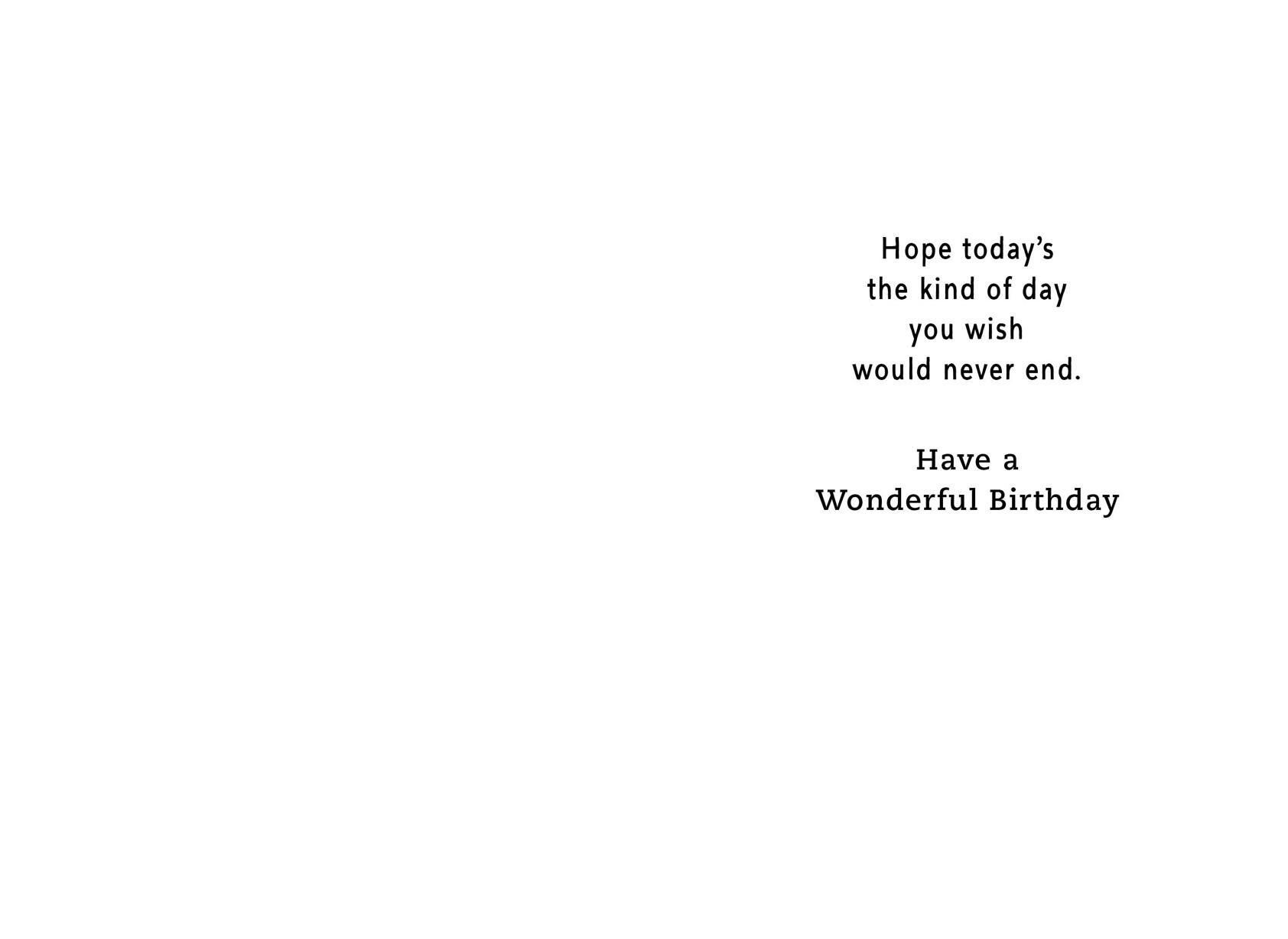 Hope Today's Wonderful Birthday Card