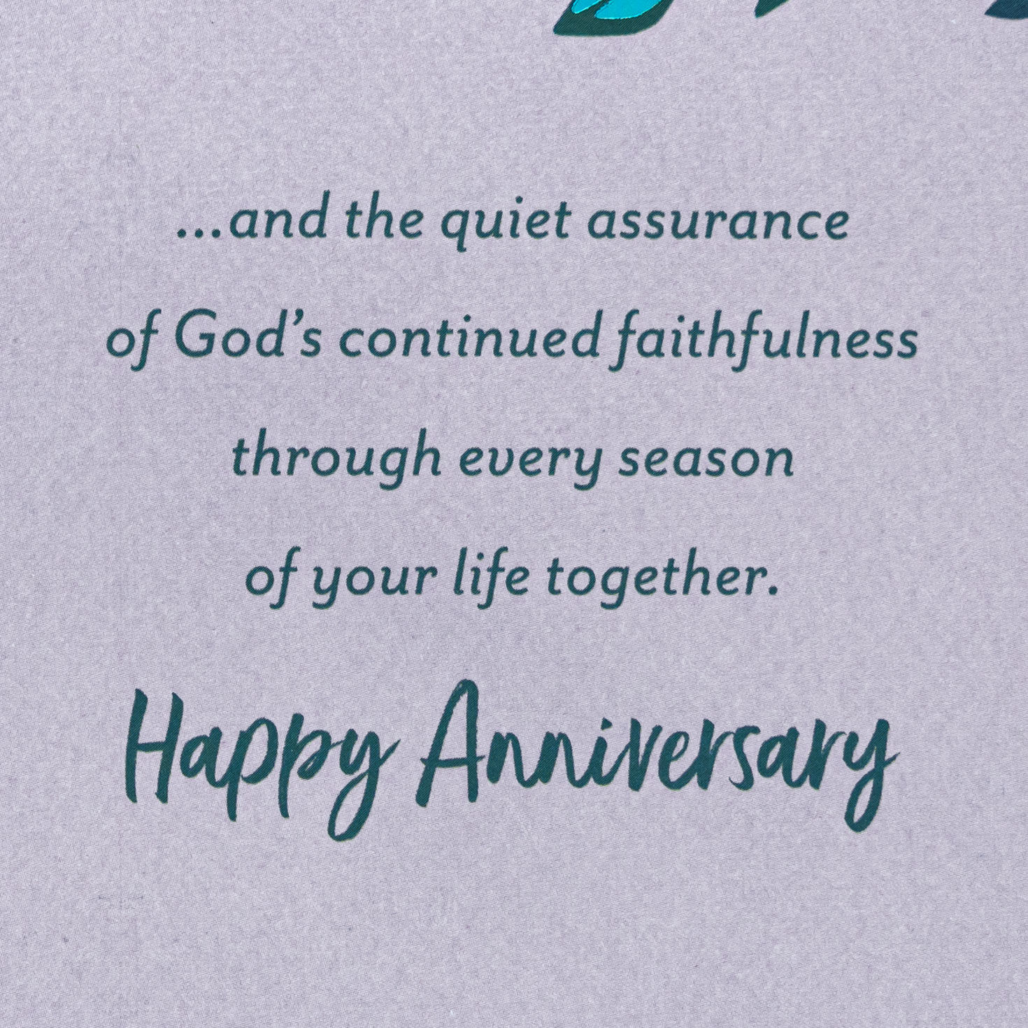 Tropical Parrots on Branch Religious Anniversary Card  image number 2