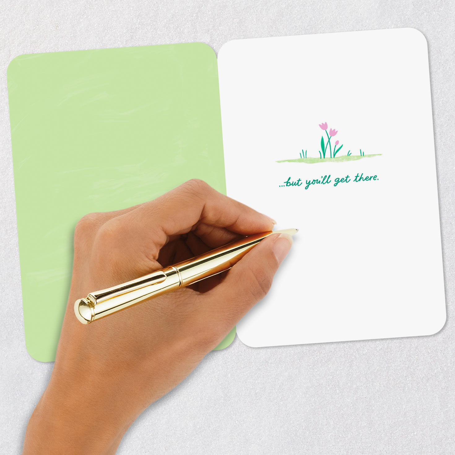 Snail and Turtle Recovery Takes Time Get Well Card Signing card image number 6