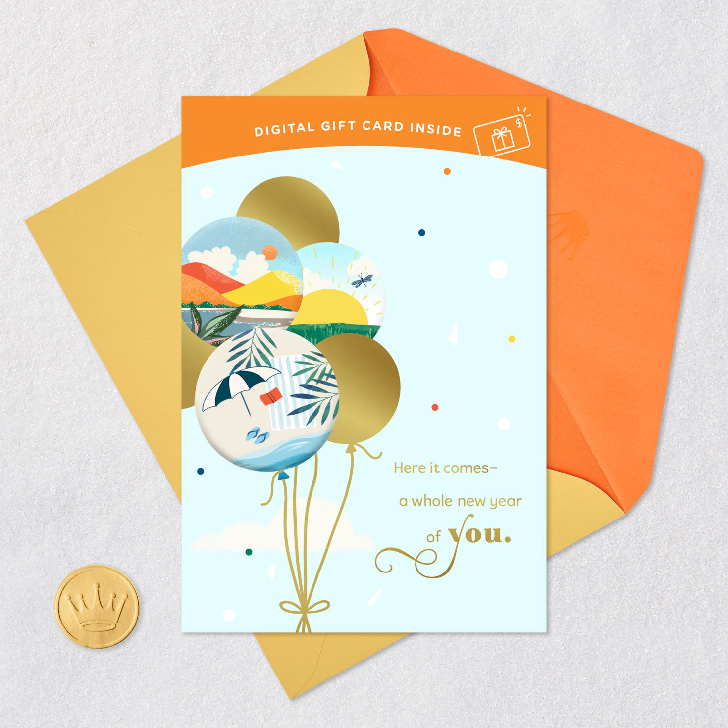 A Whole New Year of You Gift Card Greeting Birthday Card for only USD 4.99 | Hallmark