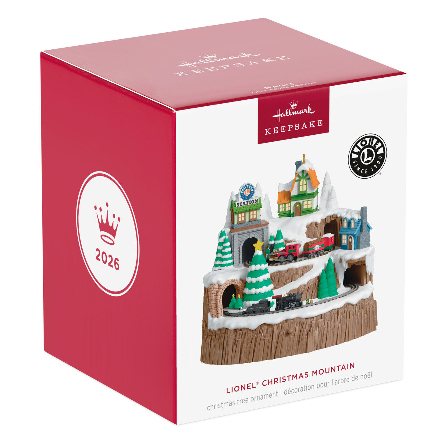 Lionel Train Mountain and Houses Keepsake Ornament package front image number 7