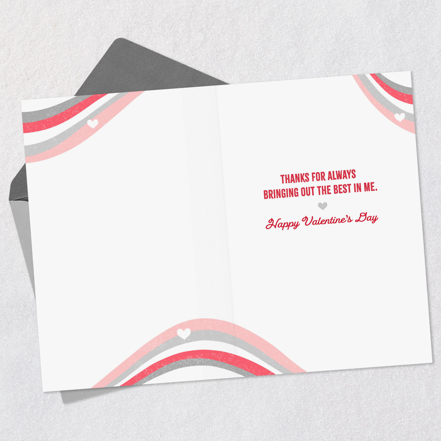 Snail With Heart Shell Friend Valentine's Day Card Open card with envelope image number 3