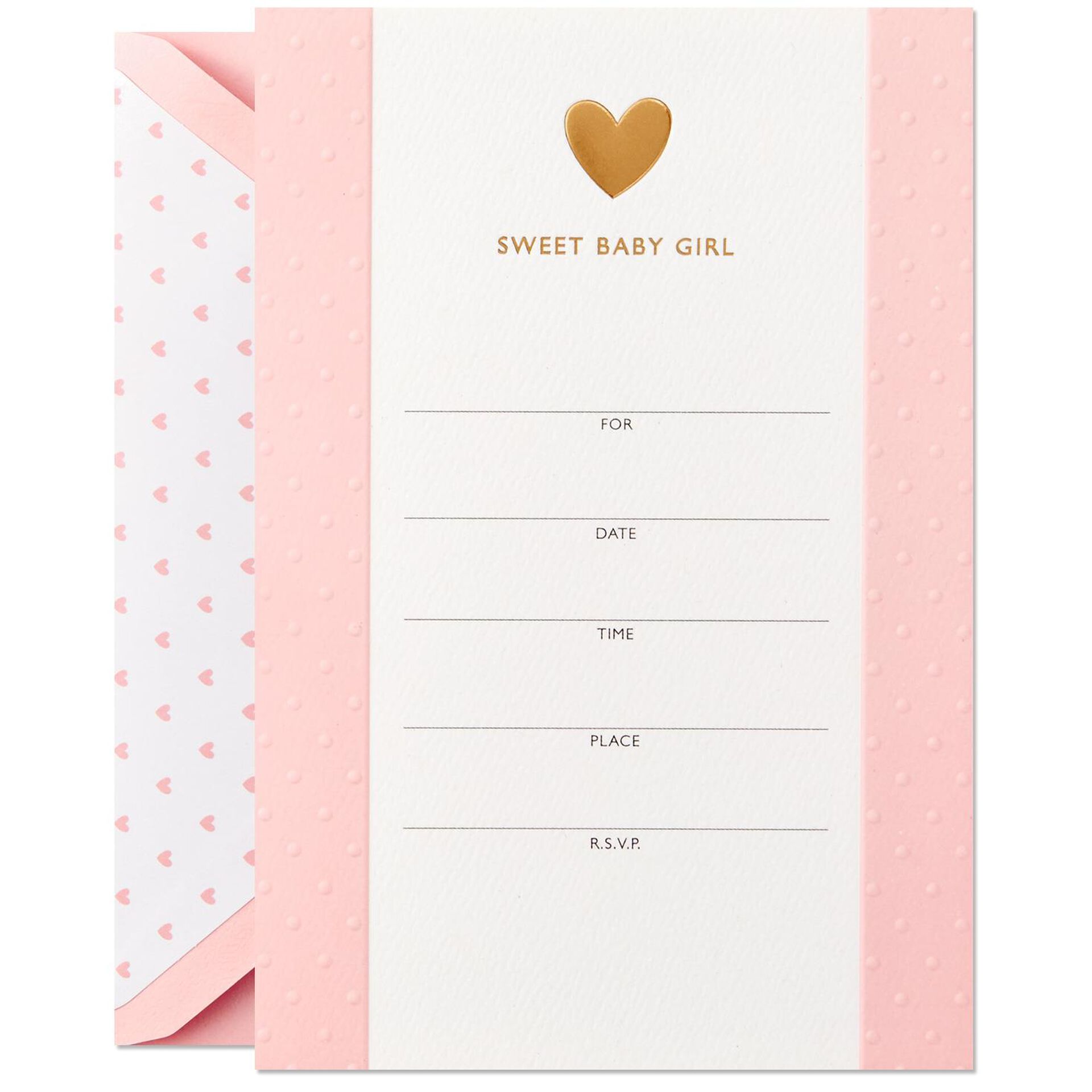 Sweet Baby Girl Shower Invitation, Box of 12 Invitations Hallmark