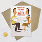 Fan in the Bathroom Funny Couple Anniversary Card Card Front with Envelope and Gold Seal image number 5