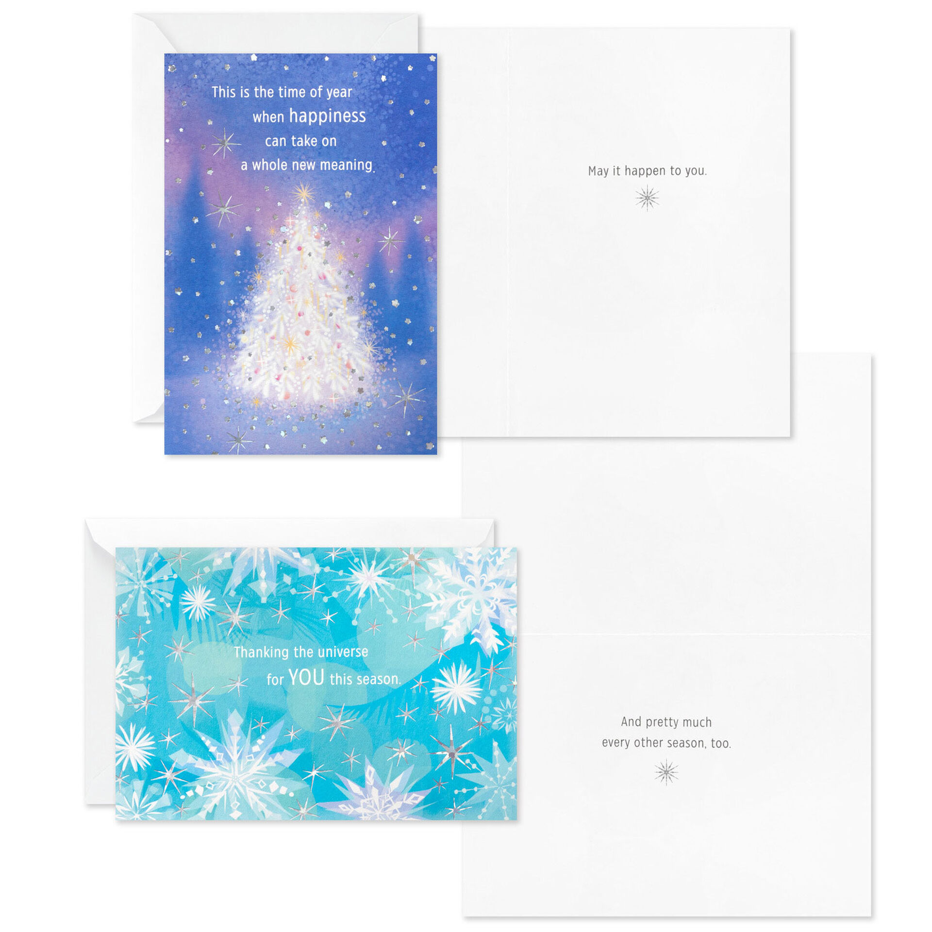 Soft Sparkles Boxed Holiday Cards Assortment, Pack of 36 Boxed Cards