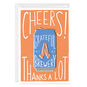 Cheers Beer Can Fun Custom Thank-You Card, , large image number 1