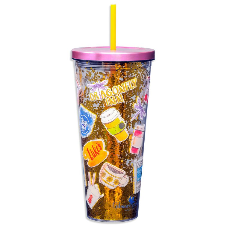 Spoontiques Gilmore Girls Icons Glitter Tumbler, 32 oz., , large image number 1