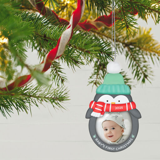 Baby's 1st Christmas 2023 Photo Frame Ornament, 