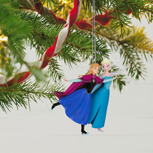 Disney Frozen 10th Anniversary Two Sisters, One Heart Ornament, 