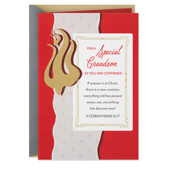 The Love of God Religious Confirmation Card for Grandson
