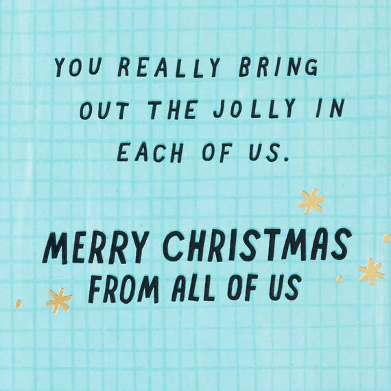 Thanks for Being Our Santa Christmas Card for Boss From All, , large image number 2