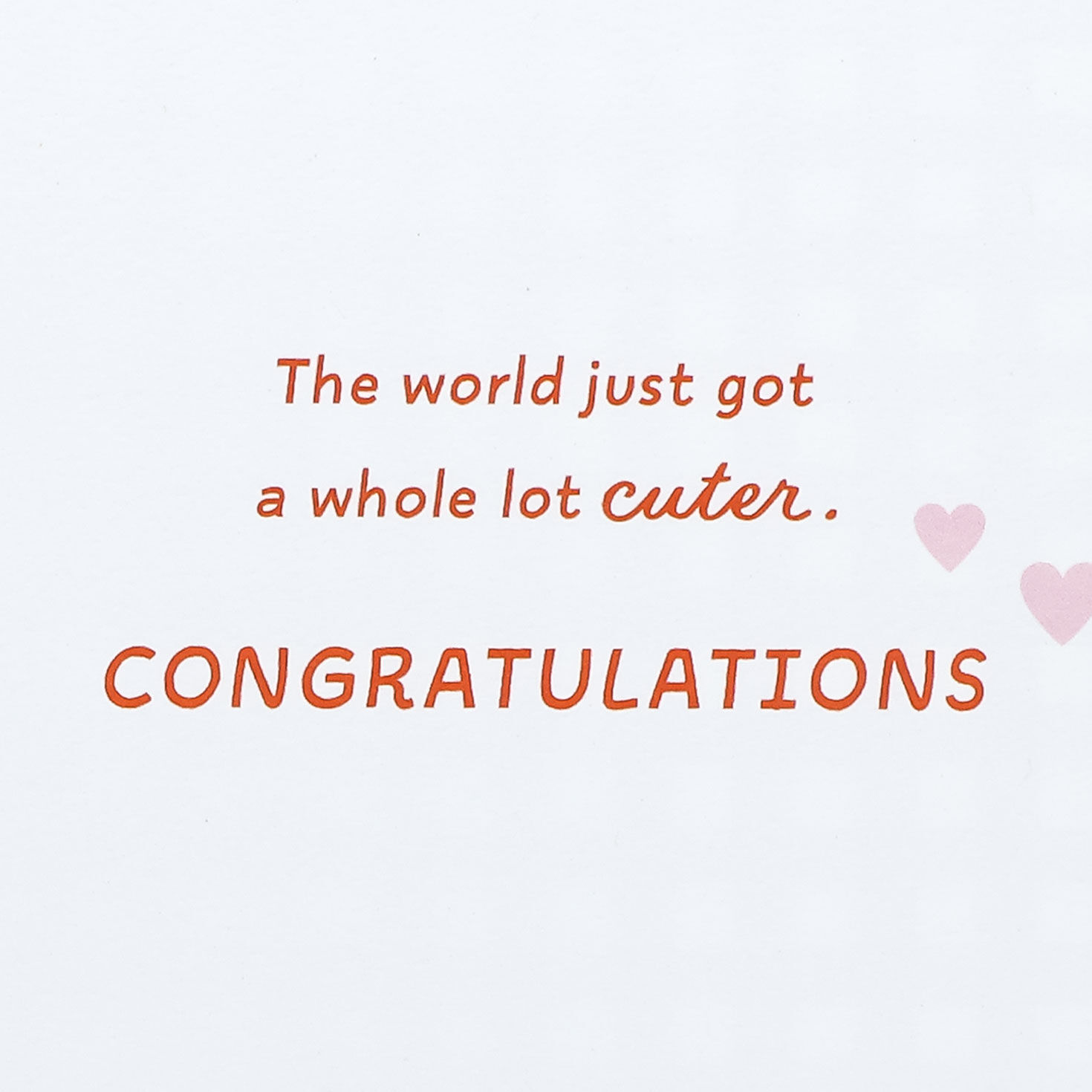 Ladybug on Pink New Baby Girl Card Sentiment image number 2