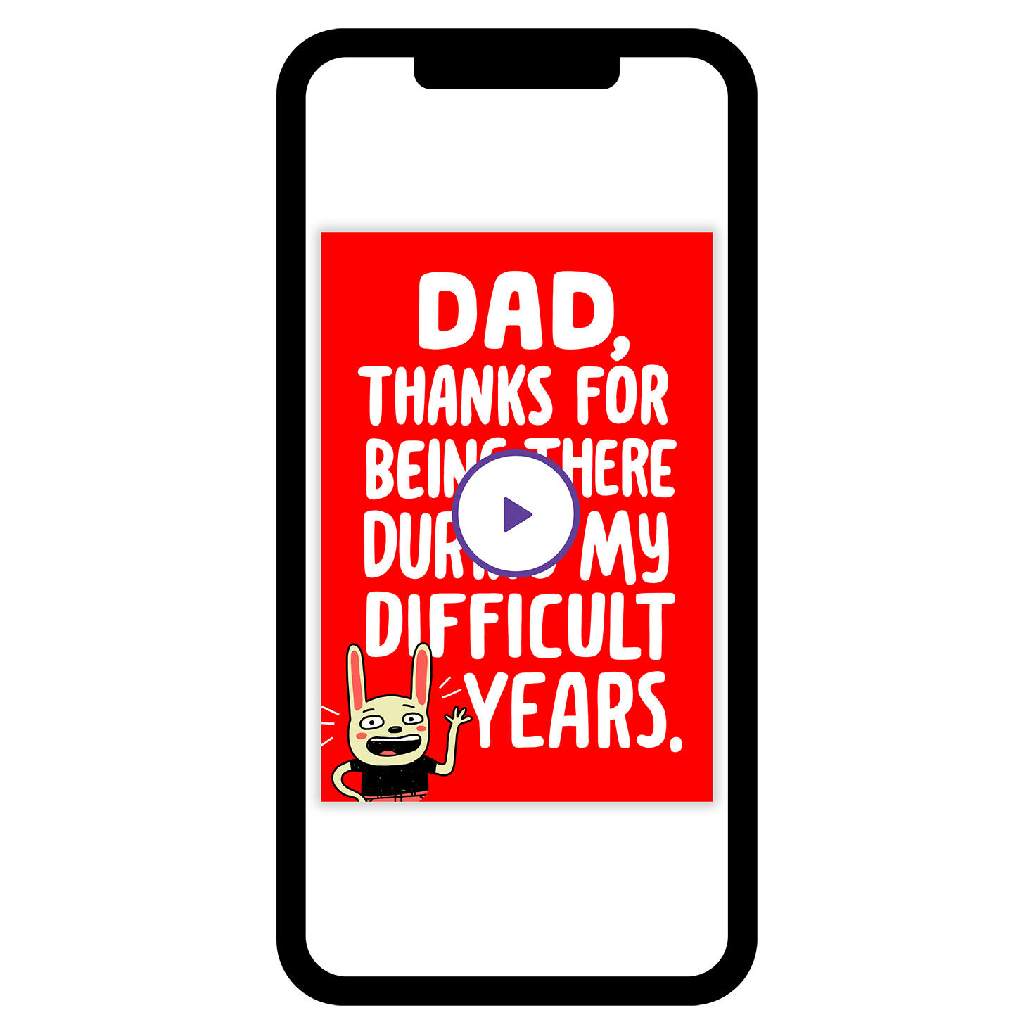 From Your Difficult Child Funny Custom Father's Day eCard