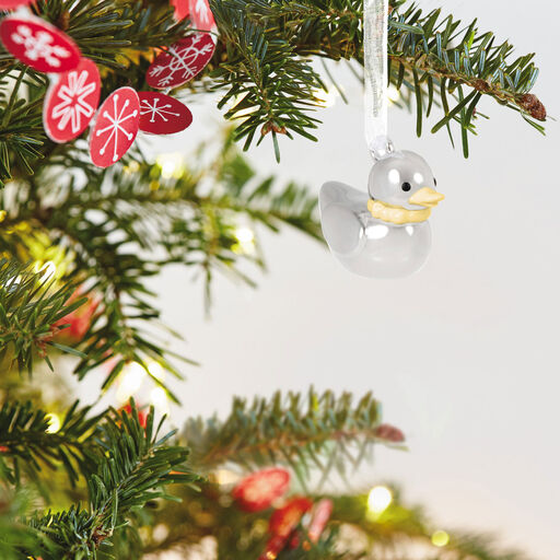 Mini Lil' Duck Metal Ornament, 0.88", 