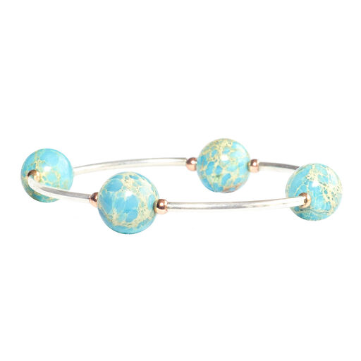 Made As Intended Blue Jasper Blessing Bracelet, 