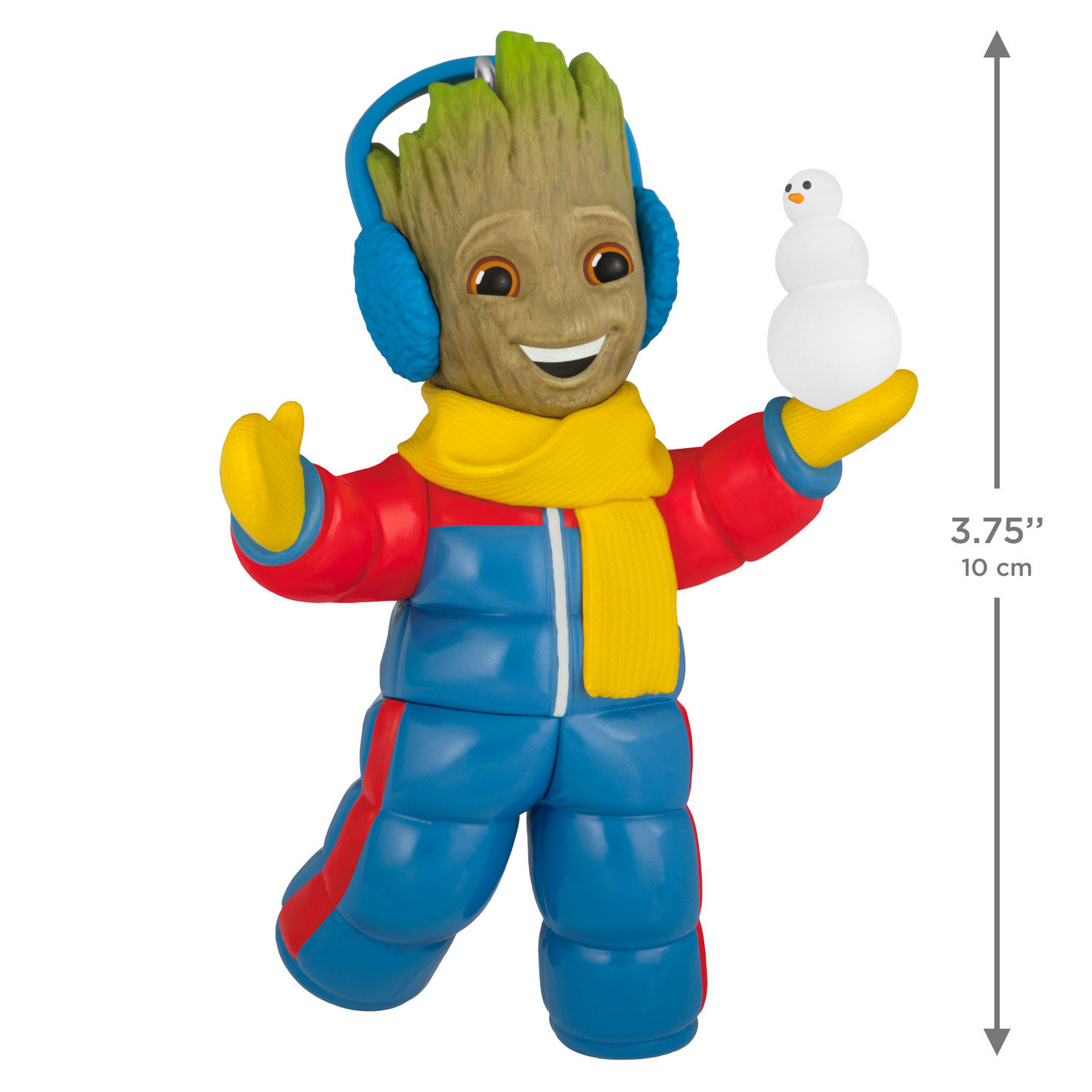 Groot in Snow Suit Keepsake Ornament measurement image number 3