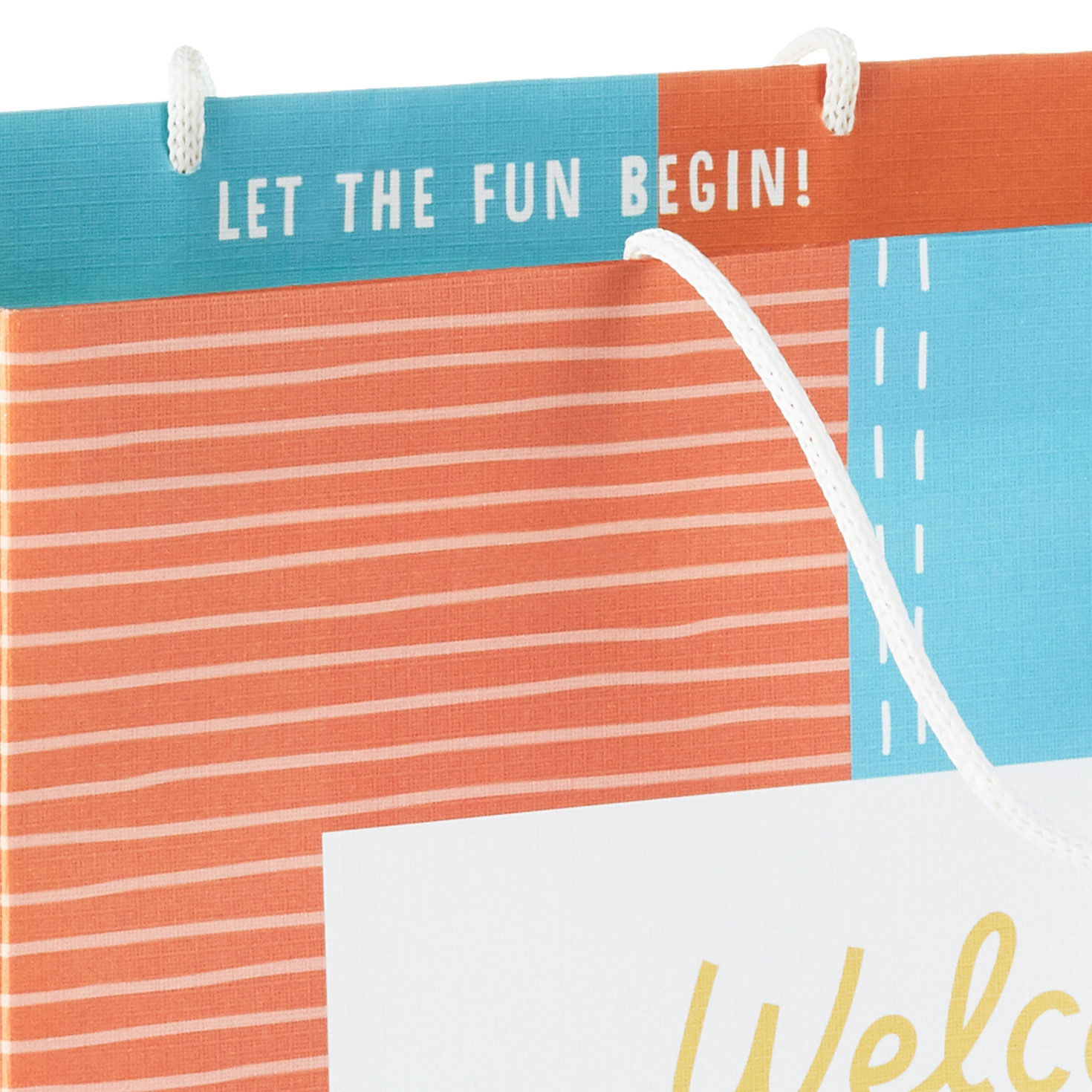 Colorful Baby Boy Large Gift Bag top Detail image number 5