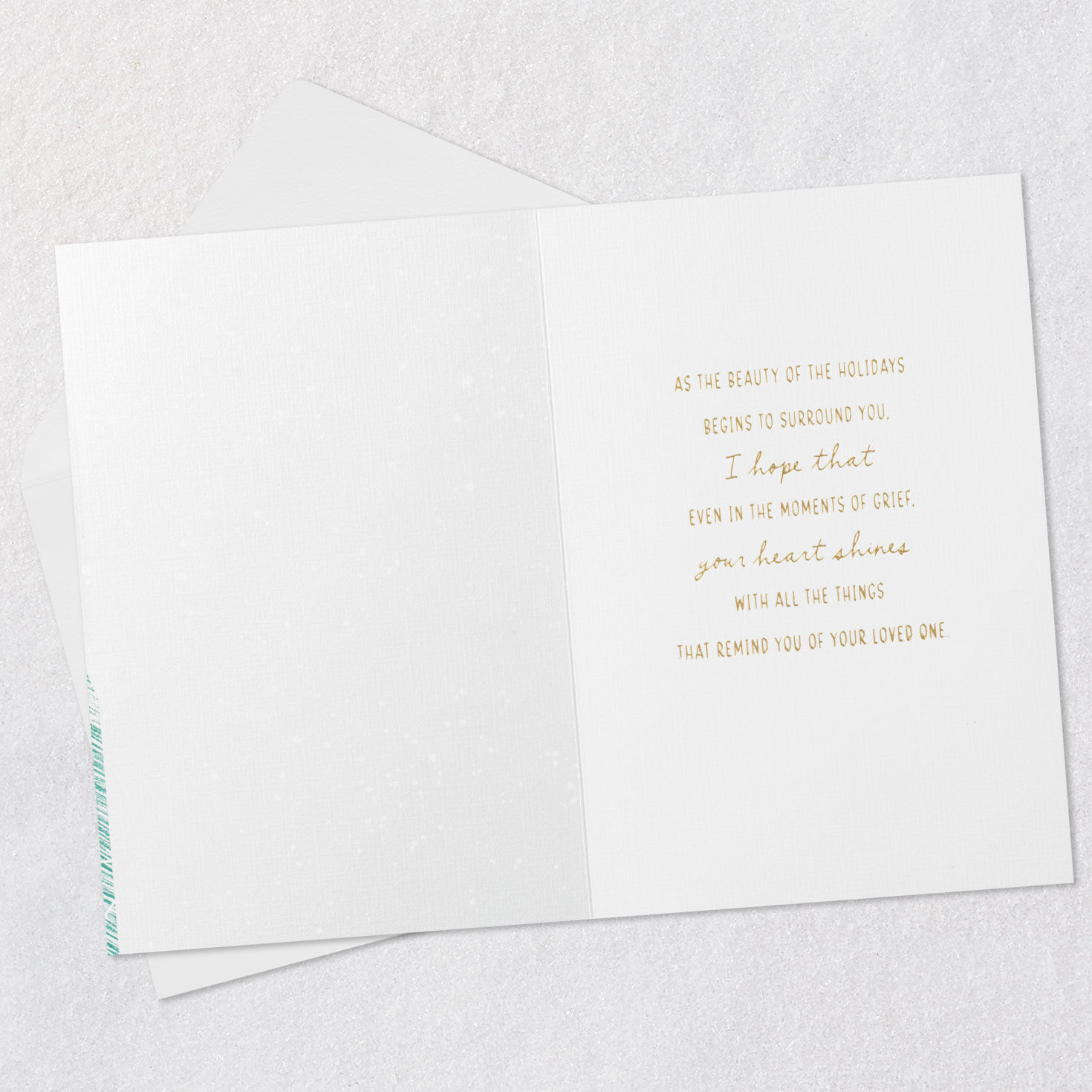 Memories of Your Loved One Holiday Sympathy Card, , large image number 3