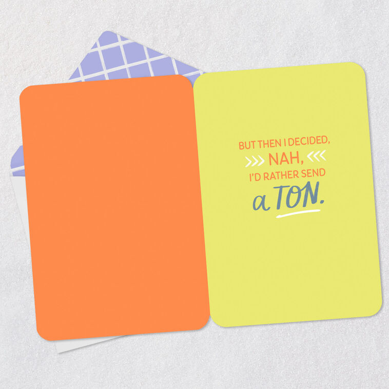 Heart Icon and Lettering Love Card Open card with envelope image number 3