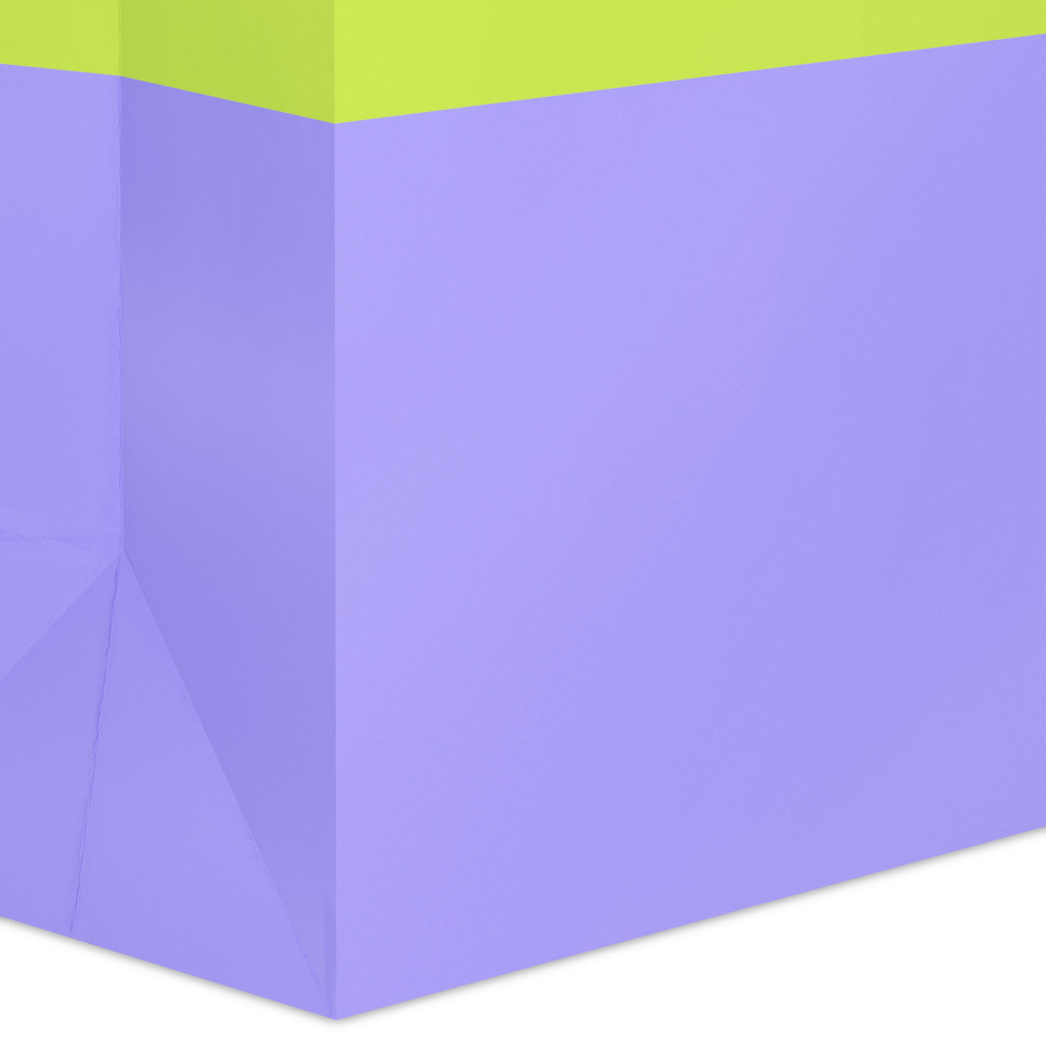 Lavender and Chartreuse Green Large Gift Bag Base/Side Detail image number 5