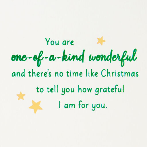 You're One-of-a-Kind Wonderful Christmas Card, 