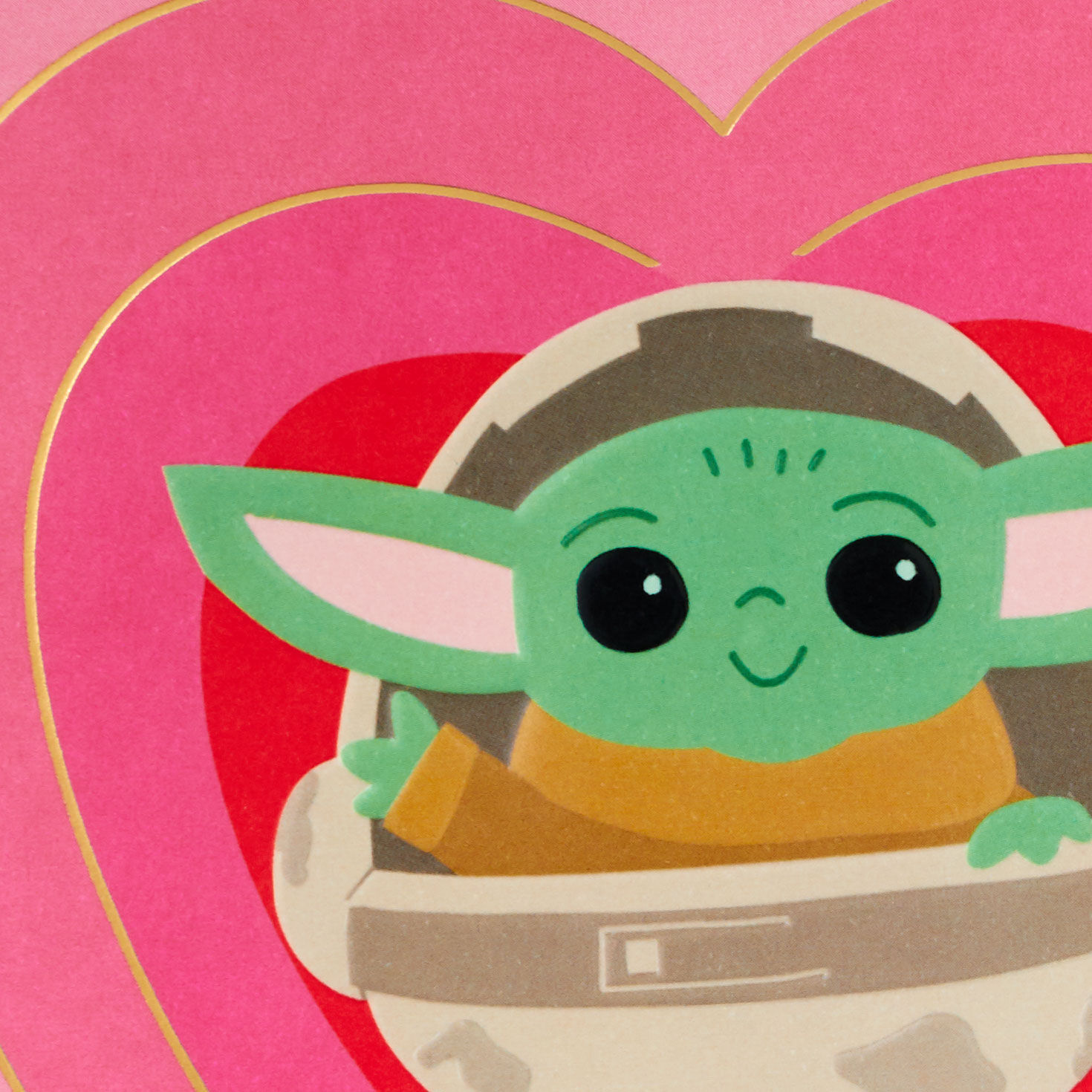 Star Wars: The Mandalorian Grogu Valentine's Day Card Card Front Detail image number 4