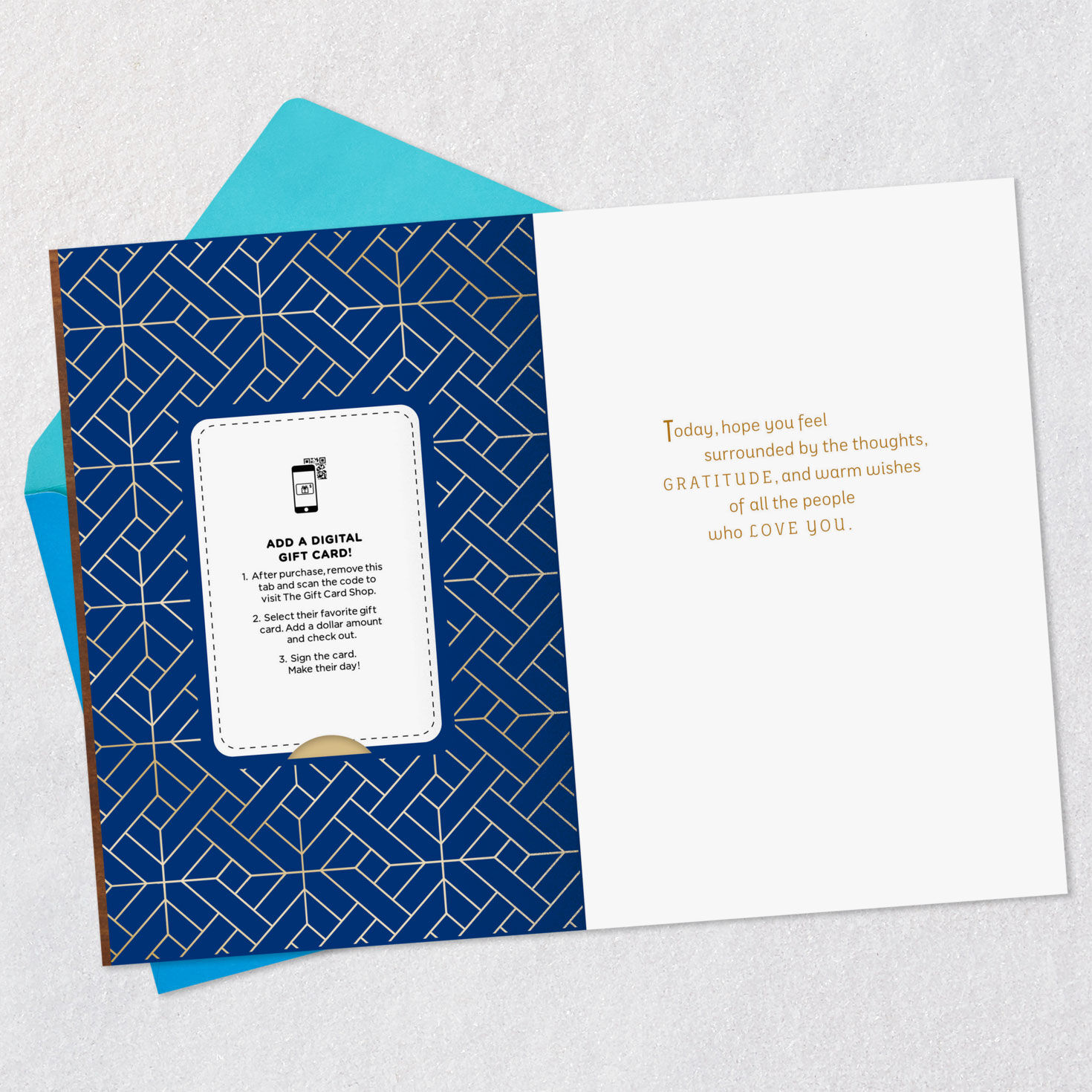 Warm Wishes of Love and Gratitude Gift Card Greeting Father's Day Card, , large image number 3