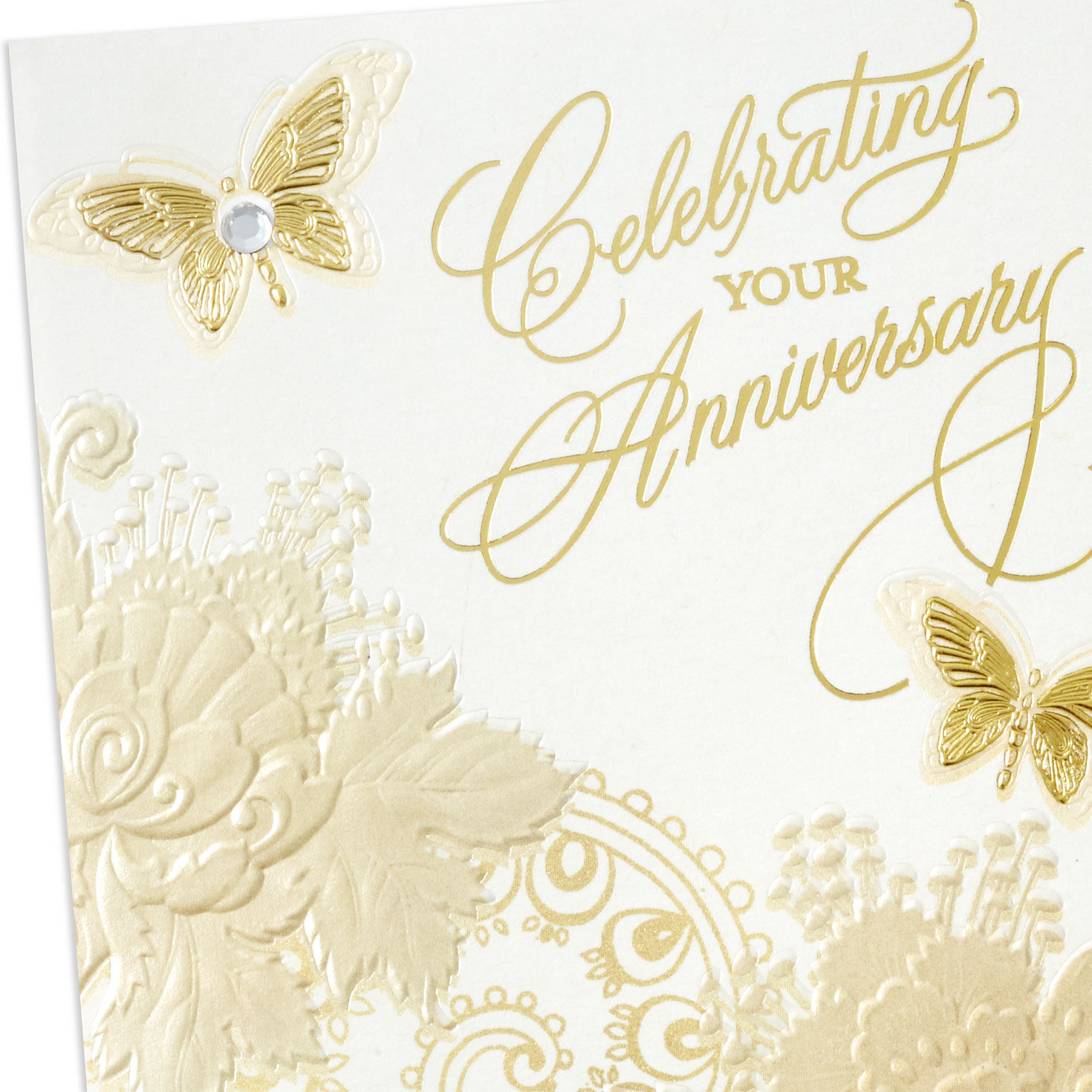 Butterflies Anniversary Card for Married Couple Card Front Detail image number 5