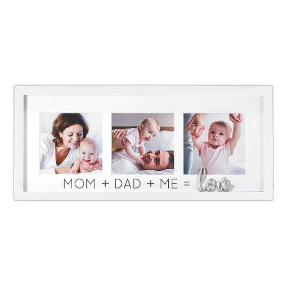 Malden 4x4 Mom, Dad and Me Wood Collage Picture Frame, 15x7