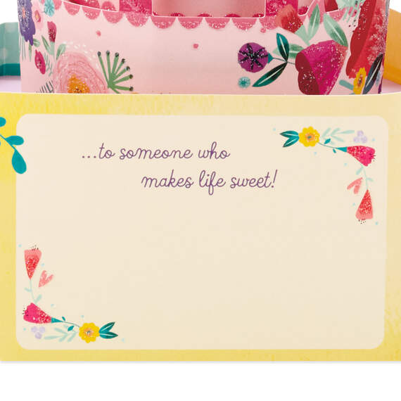 You Make Life Sweet 3D Pop-Up Birthday Card, , large image number 3