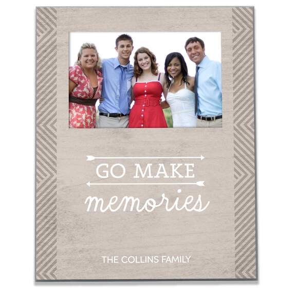 Personalized Make Memories Picture Frame, 4x6, , large image number 1