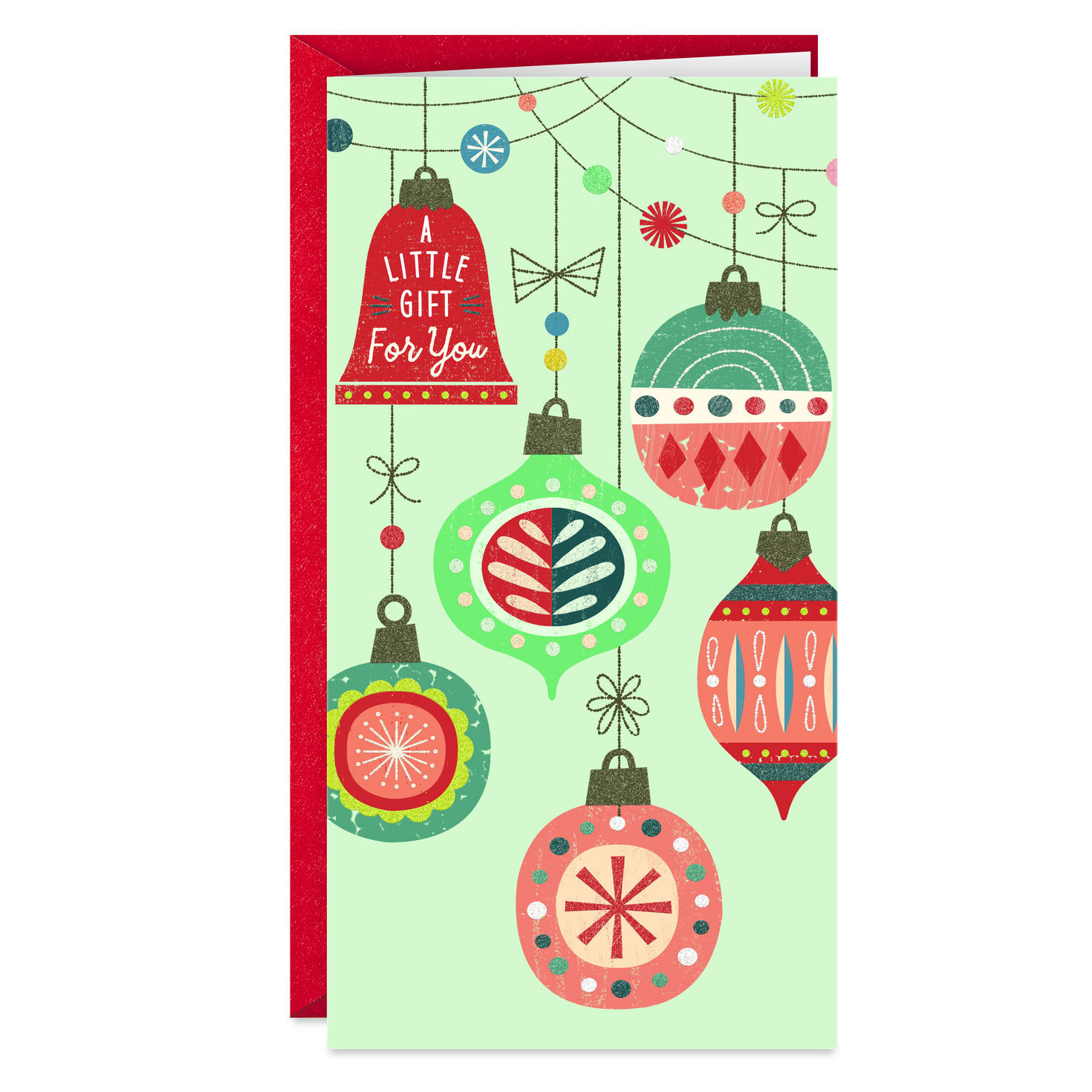 A Little Gift for You Money Holder Christmas Card