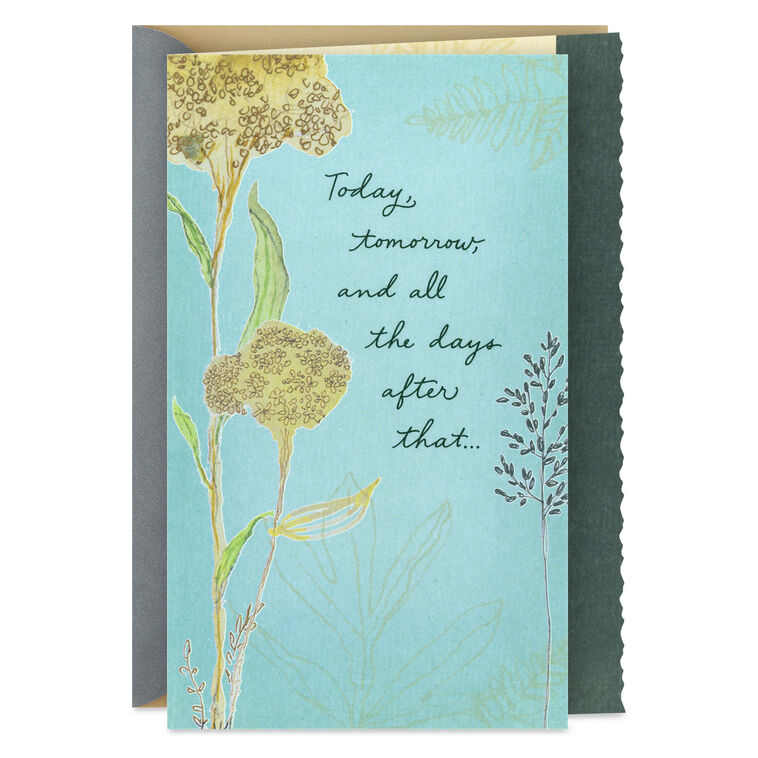 Caring Thoughts Are With You Always Sympathy Card