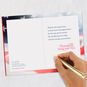 American Flag and Star Religious Veterans Day Card signing card image number 7