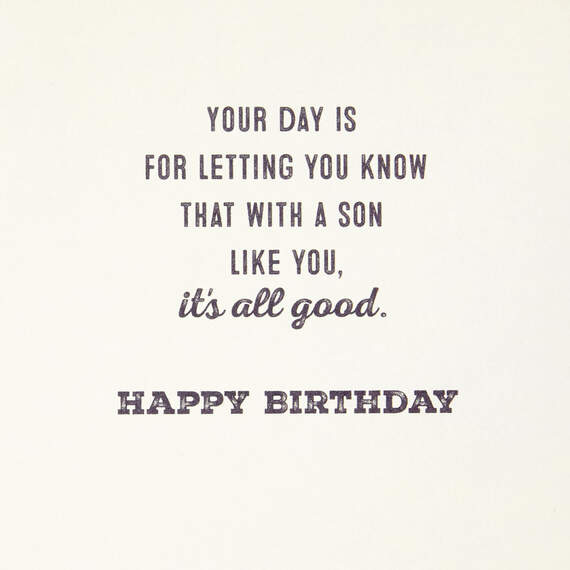 It's All Good Birthday Card for Son, , large image number 2