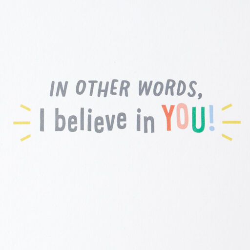 Little World Changers™ I Believe in You Good Luck Card, 