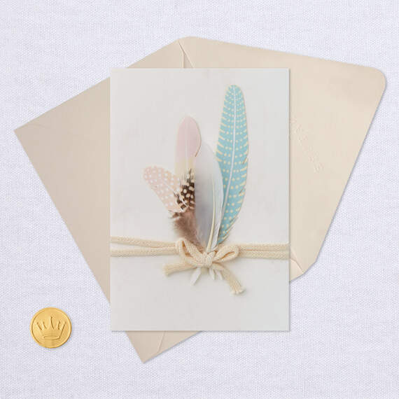 Bundled Feathers Blank Card, , large image number 4
