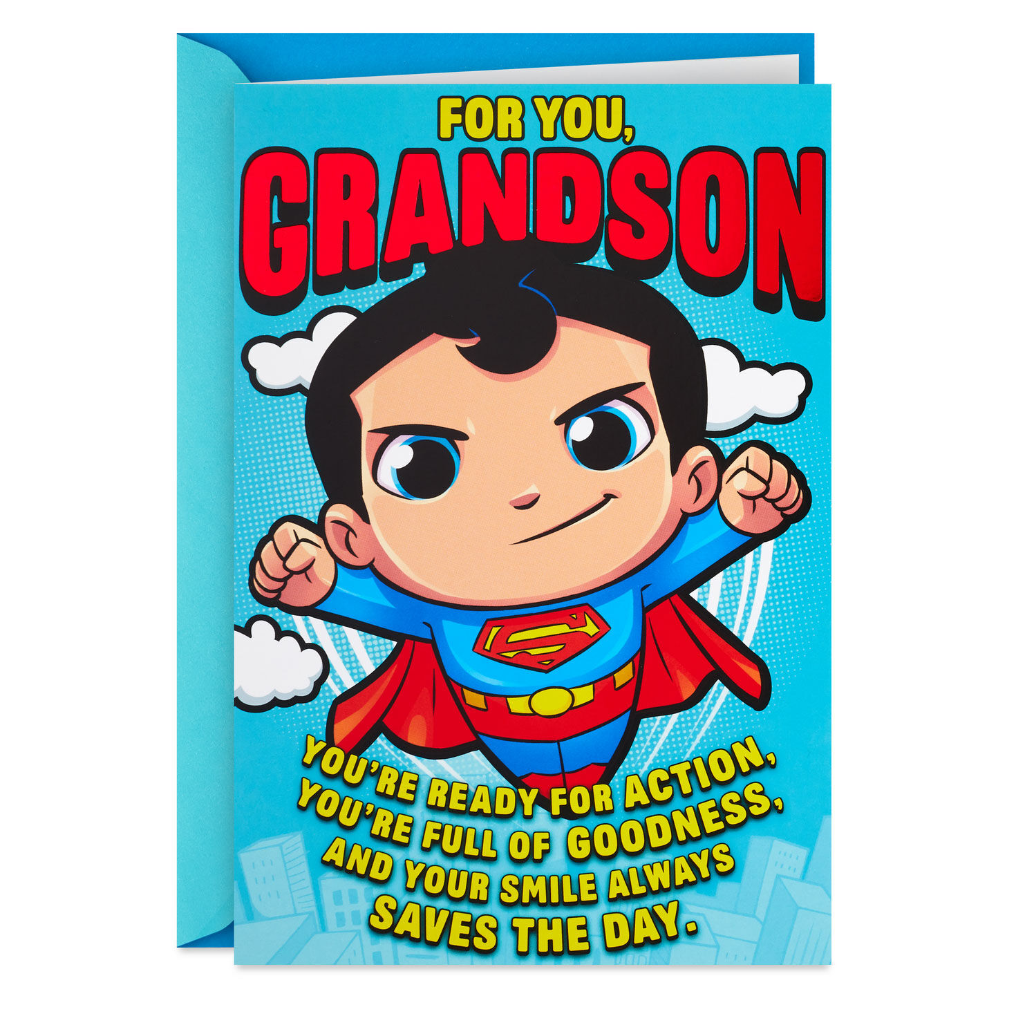 DC Superman™ Birthday Card for Grandson With Stickers for only USD 3.99 | Hallmark