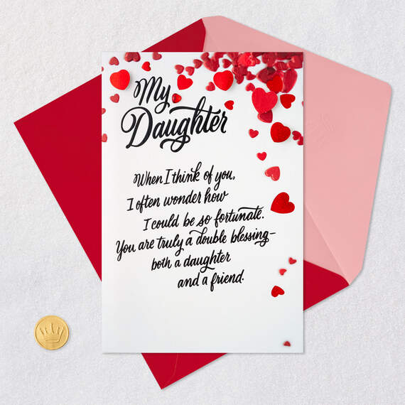 You're a Double Blessing Valentine's Day Card for Daughter, , large image number 5