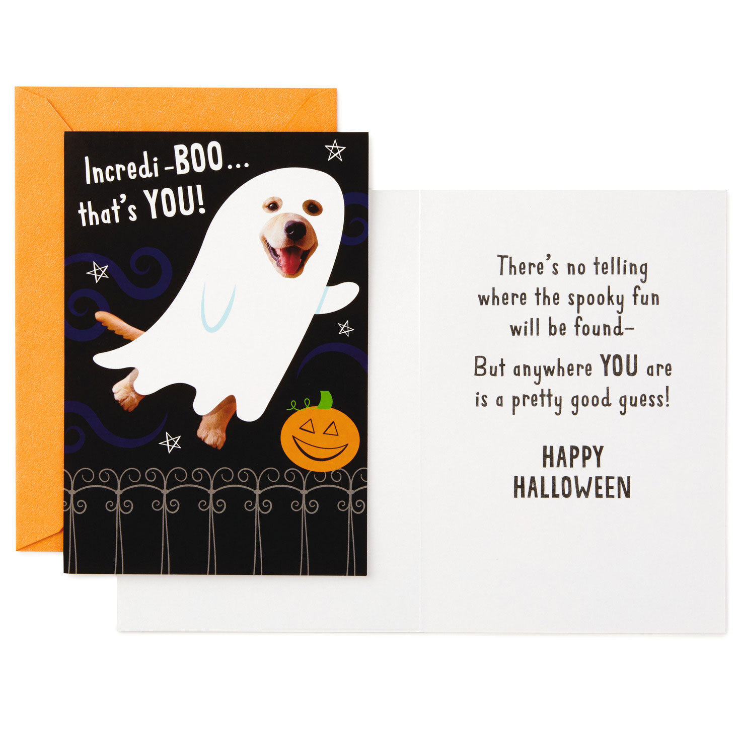 Candy Corn and Costumes Halloween Card Assortment Card Front with Sentiment image number 3