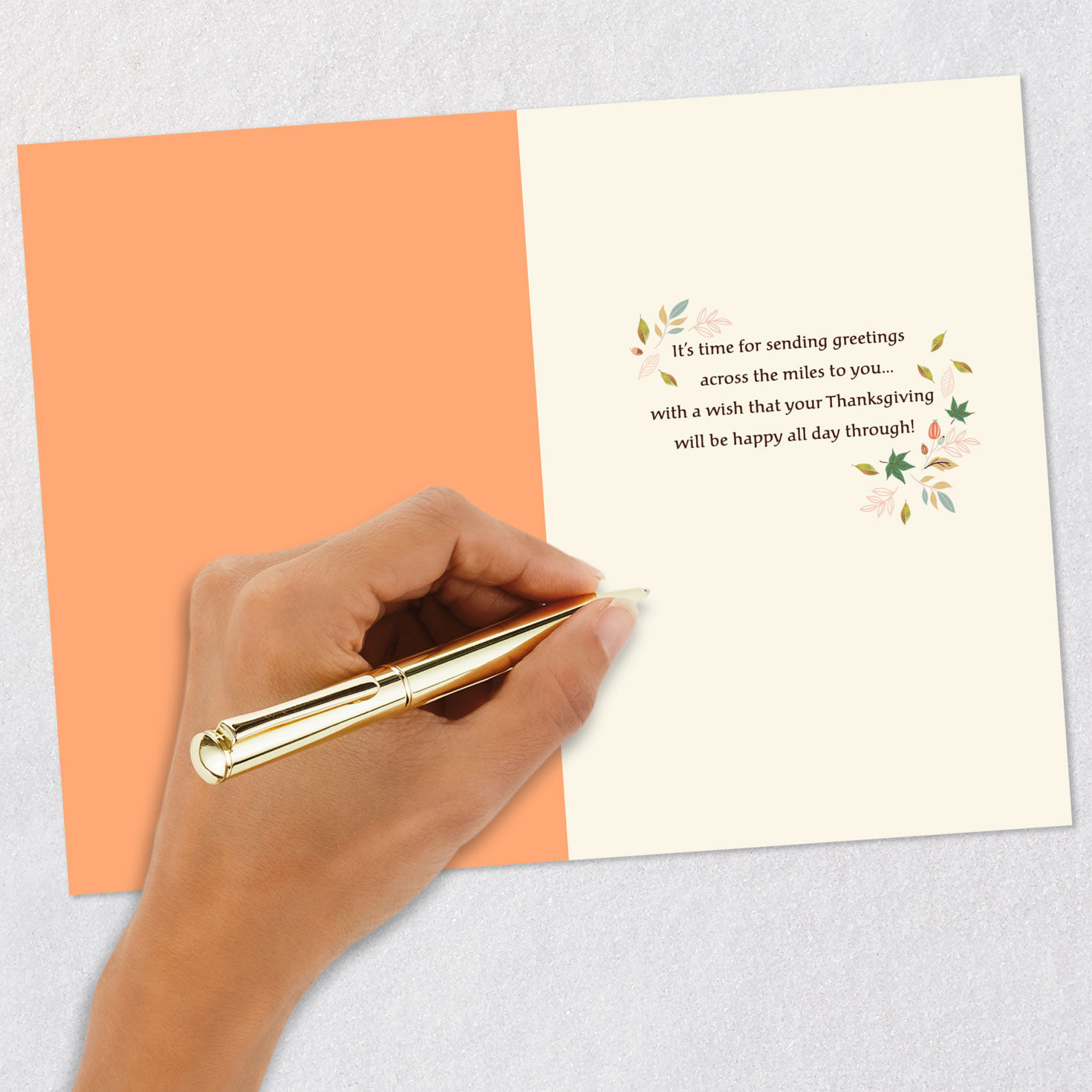 Happy All Day Through Across the Miles Thanksgiving Card - Greeting ...