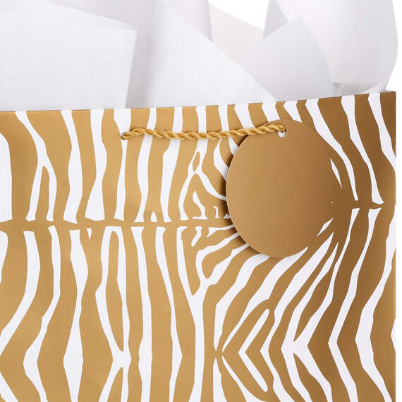 13" Animal Print 3-Pack Gift Bags With Tissue Paper, , large image number 6