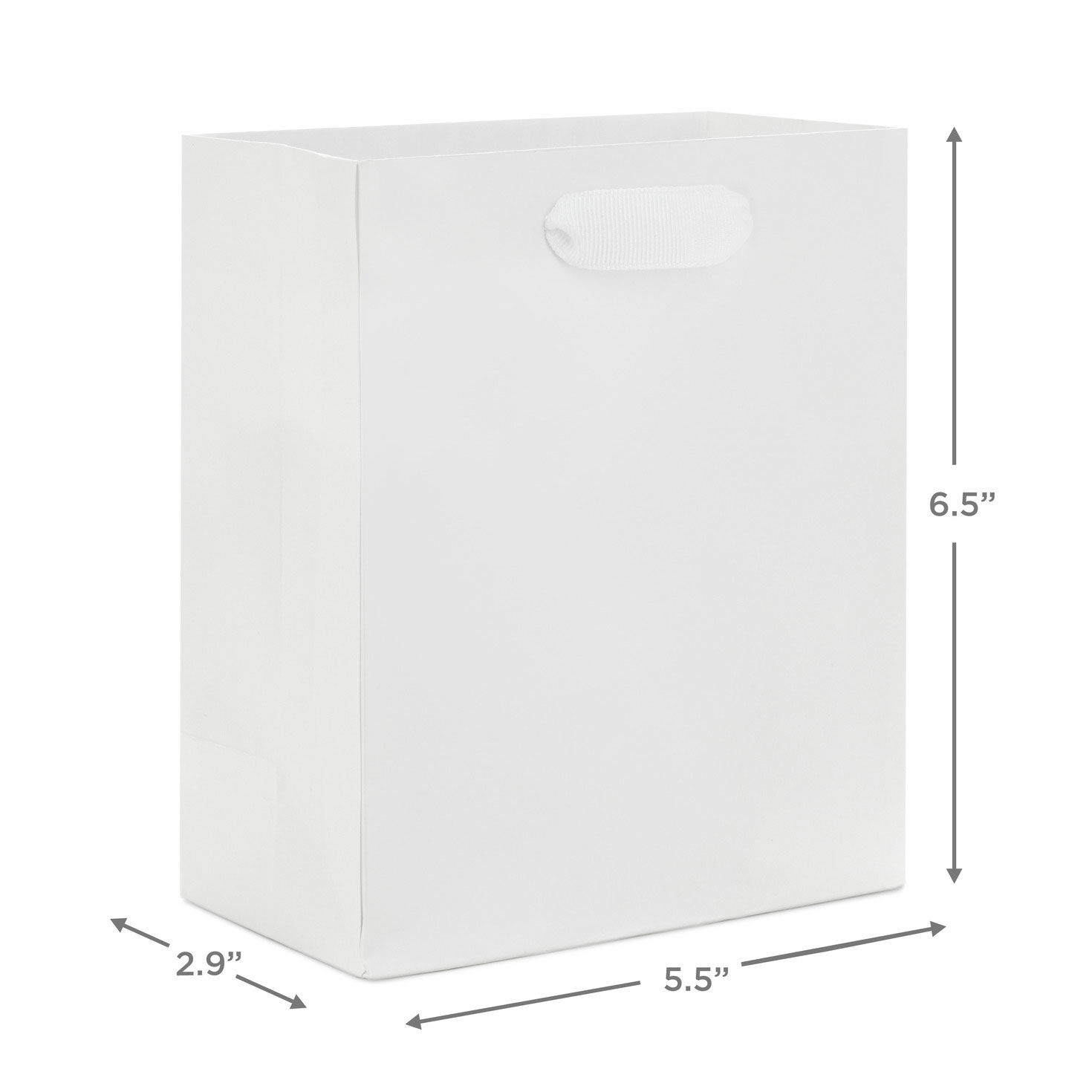 6.5" White Small Gift Bag Gift Bags Hallmark